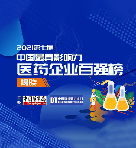 2021第七届中国具影响力医药企业百强榜揭晓